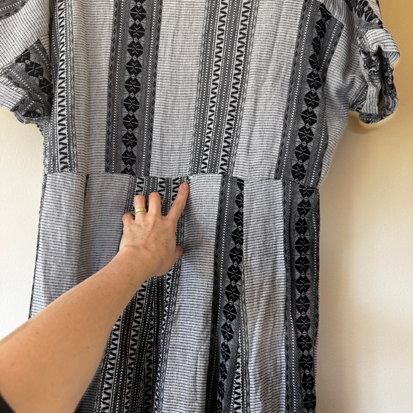 En Creme Boho Tribal Stripe Maxi Dress 100% cotton - Picture 5 of 8